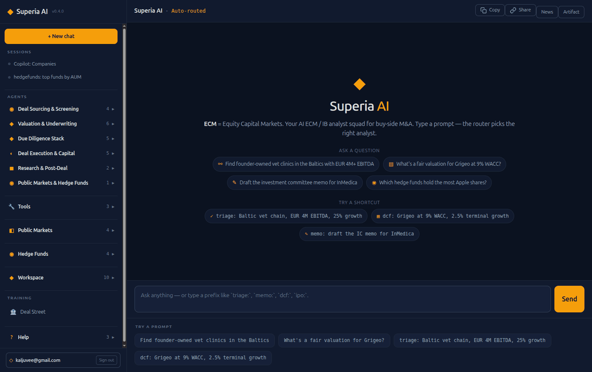 Superia AI product demo